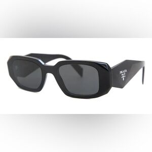Prada Black Rectangular Sunglasses